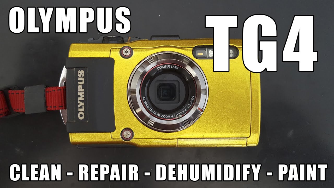 Olympus Tough TG4 - Clean, repair, dehumify & paint - GOLDEN EDITION