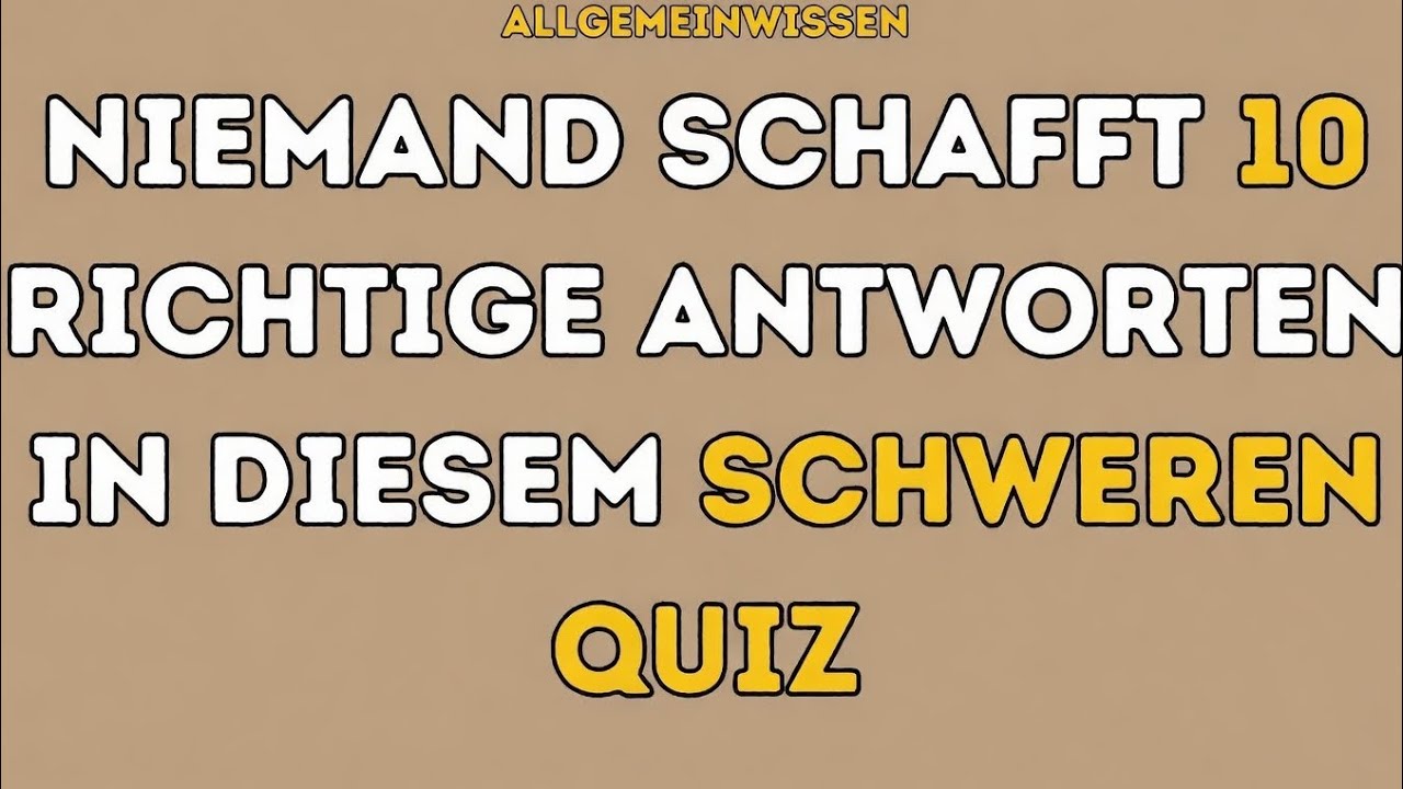 🧠 Schaffst Du 10 von 30? Dann Ist Dein Gehirn Blitzschnell!