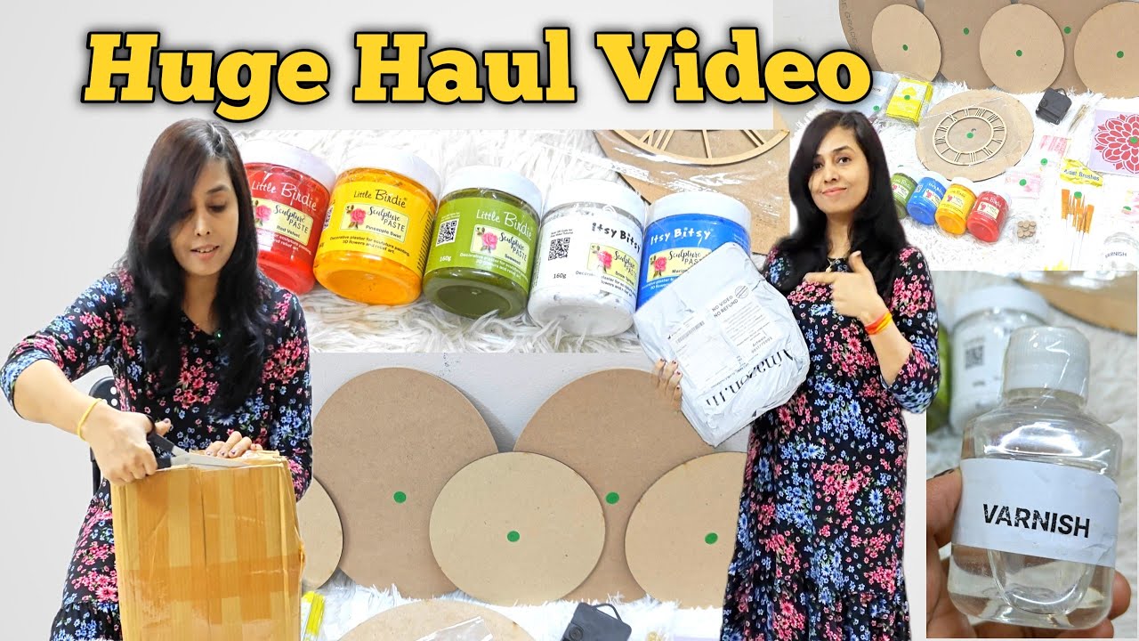 Haul Video 🛒| Online Huge Shopping Haul 🛍️| Art & Craft Haul Video & Itsy Bitsy Products Unboxing 🖌️