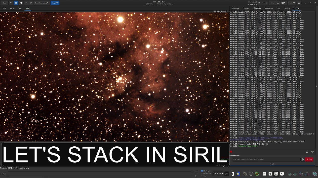 Stacking In Siril Made Simple With Scripts