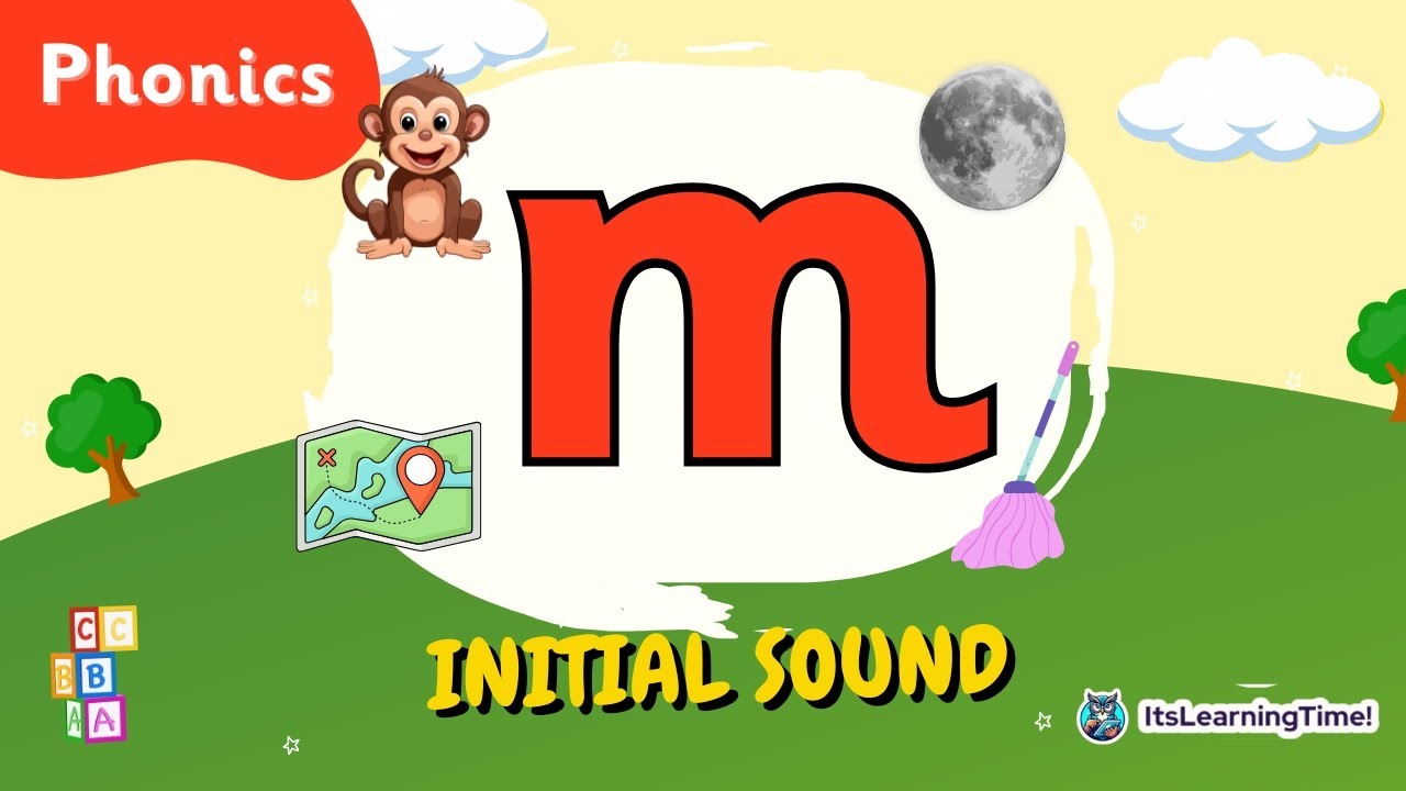 'm' Phonics Video | Initial sound 'm' for Preschoolers