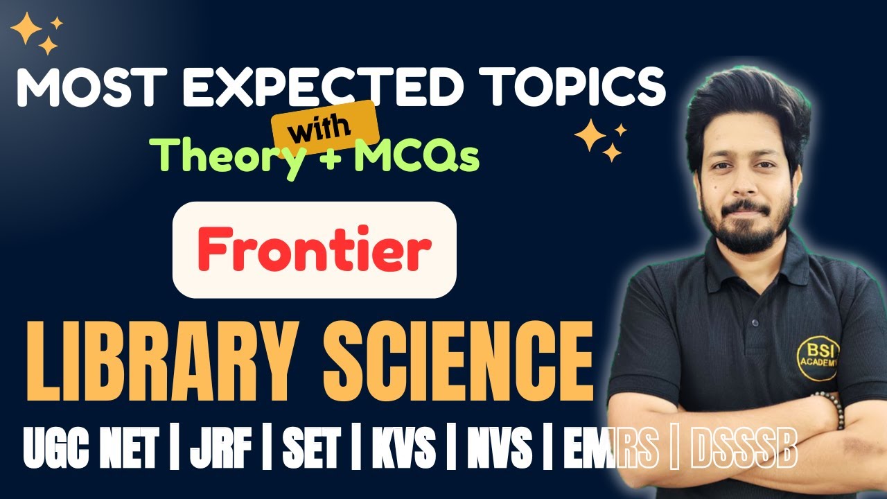 Library Science IMP Topic | what is frontier - UGC NET | JRF | SET | KVS | NVS | EMRS | DSSSB