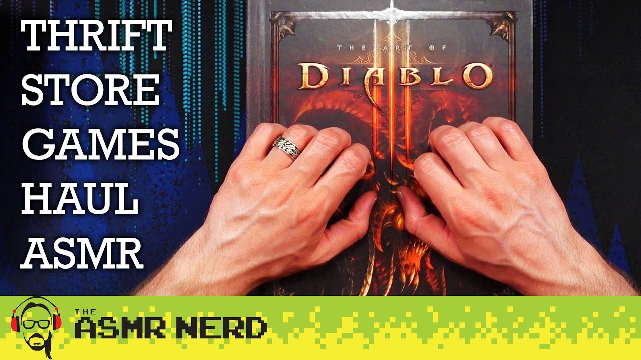 ASMR | Super Tingly Thrift Store Haul: Collector's Editions & Game Art Books! 📖 [whispering]