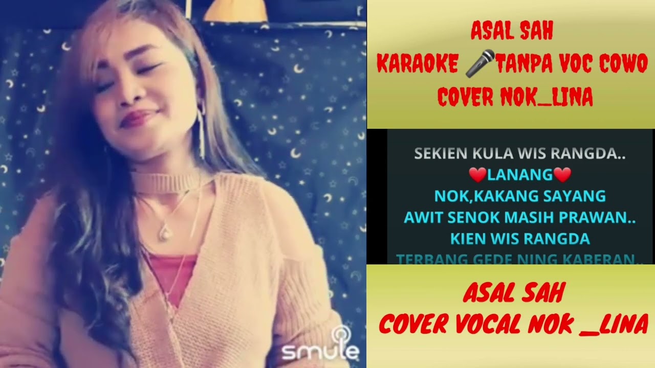 ASAL SAH _Nunung Alvi  ft Calus S.🎤KARAOKE TANPA VOC COWO  COVER  VOC :NOK LINA