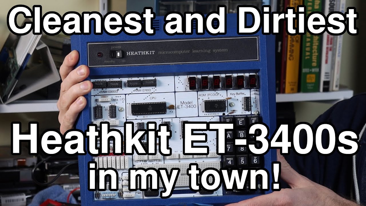 Heathkit ET-3400 MC6800 kit computer first power on!