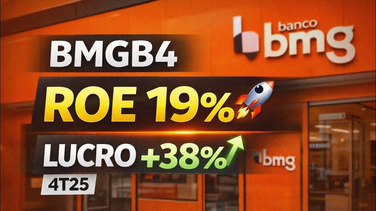 BMGB4 🚀 ROE 19% e Lucro +38% no 4T25 | Banco BMG Surpreendeu?