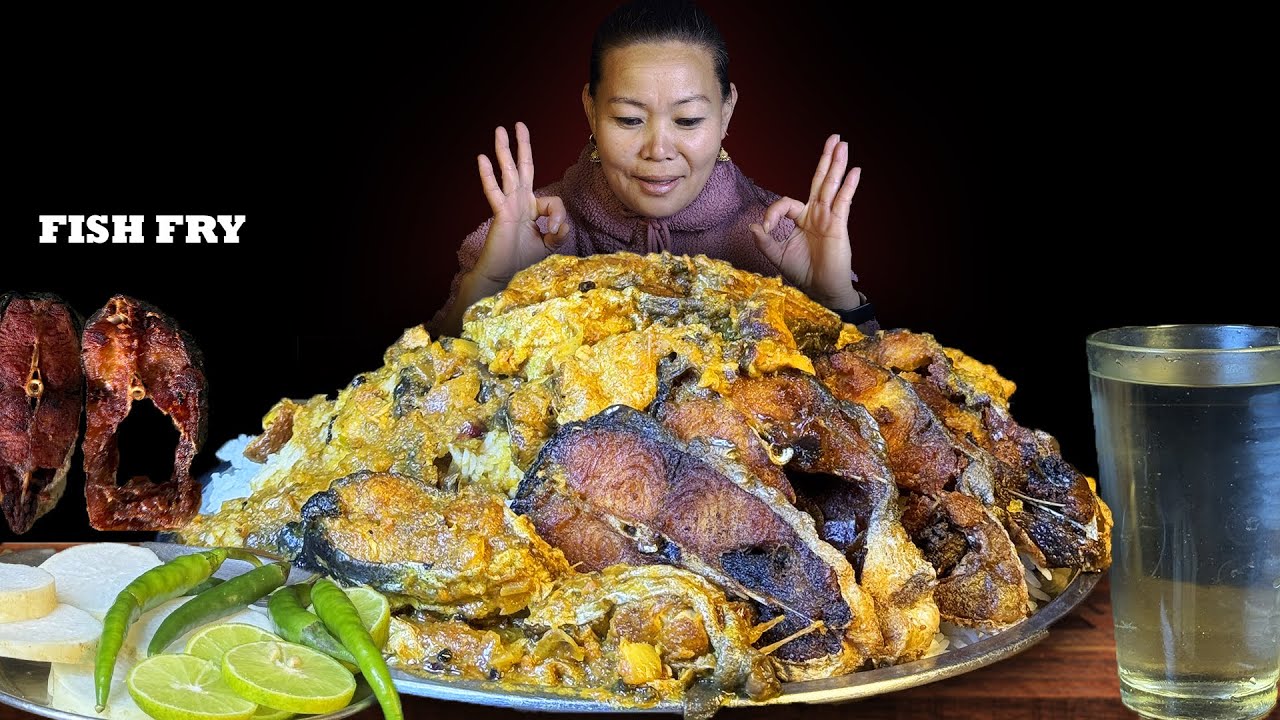 FISH ITEM 💝| FISH GRAVY WITH RICE 🔥 FISH FRY AND RICE MUKBANG