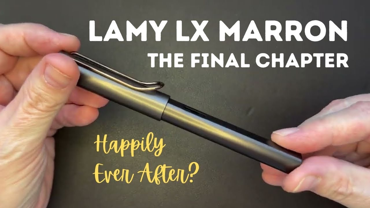 Перьевая ручка Lamy LX Marron: Счастливый конец? Образец письма с новым пером #перьеваяручка #соо...