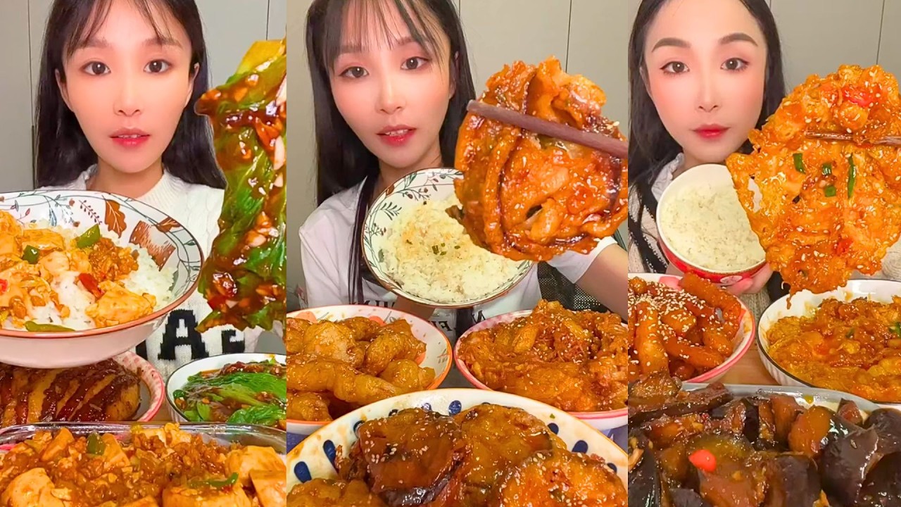 Insane Chinese Takeout Mukbang | Spicy Noodles, Rice Rolls & Crunchy Chicken ASMR #436