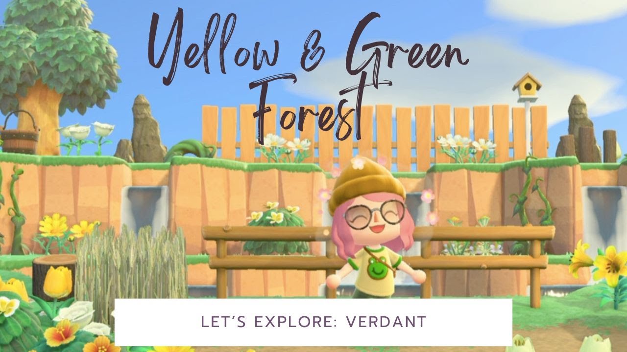 Green & Yellow Themed Island Tour | Animal Crossing New Horizons