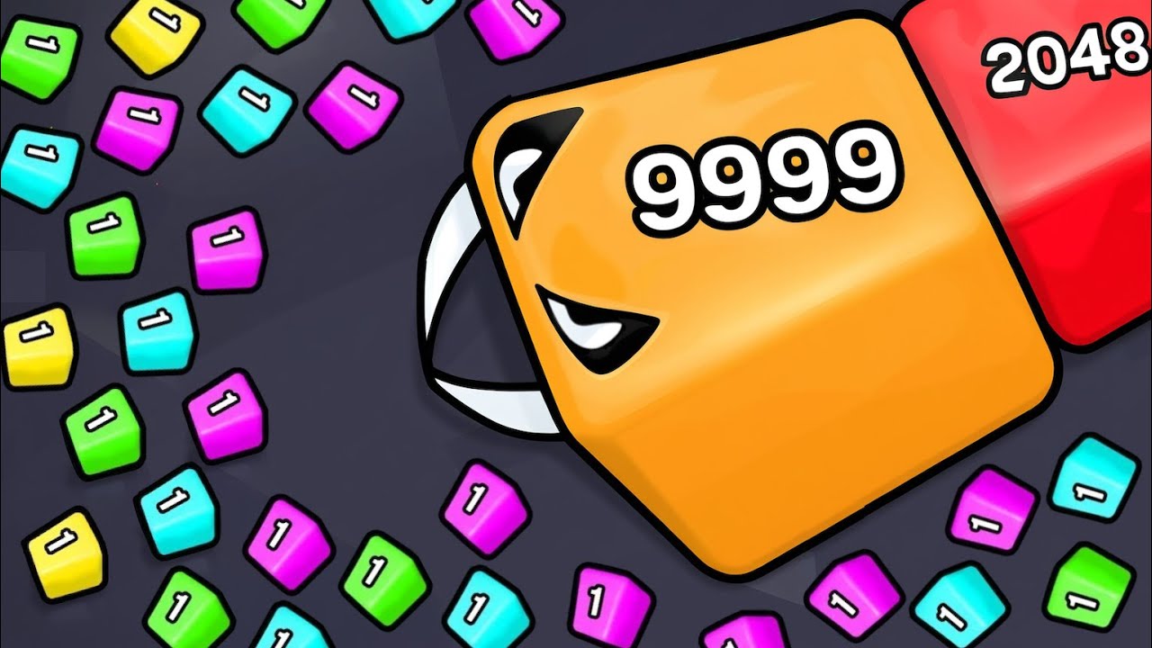 数字を集めて巨大サイズのキューブになろう【 Cubes 2048.io 】