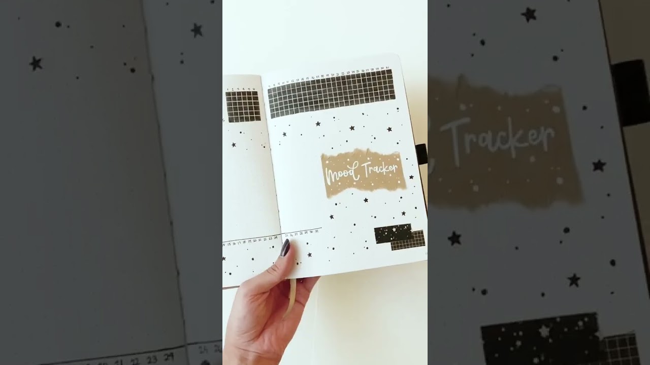 a starry bullet journal theme 🌟 #shorts #bulletjournal
