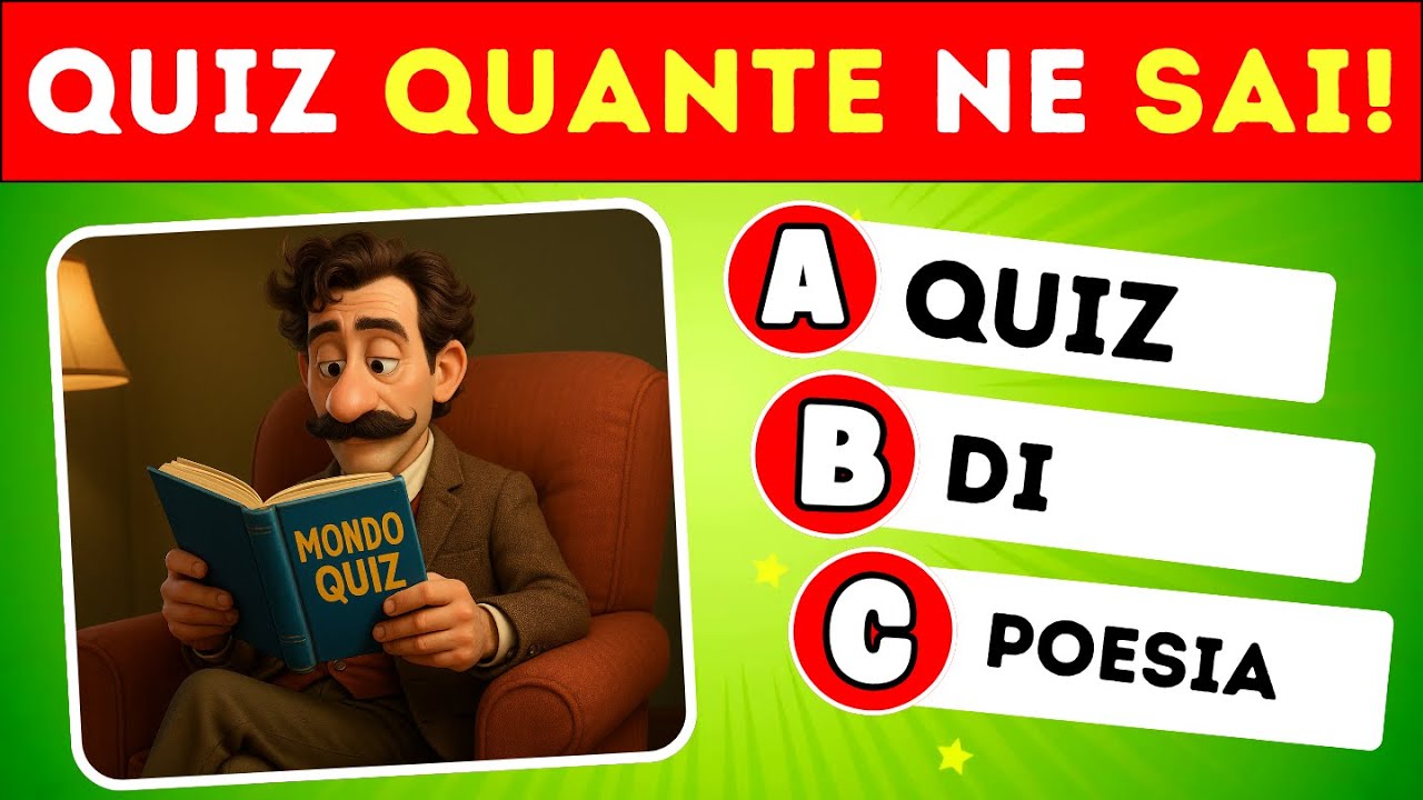 QUIZ - 📚 VERIFICA di POESIA ITALIANA! Preparati per l'Interrogazione!