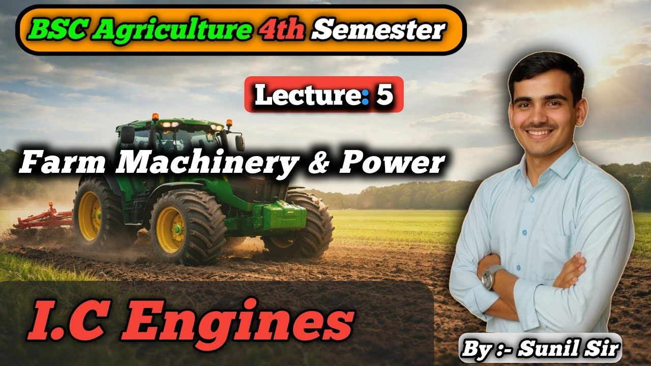 I.C Engine in Farm Machinery | Internal Combustion Engine Working, Parts & Types | BSc Agriculture