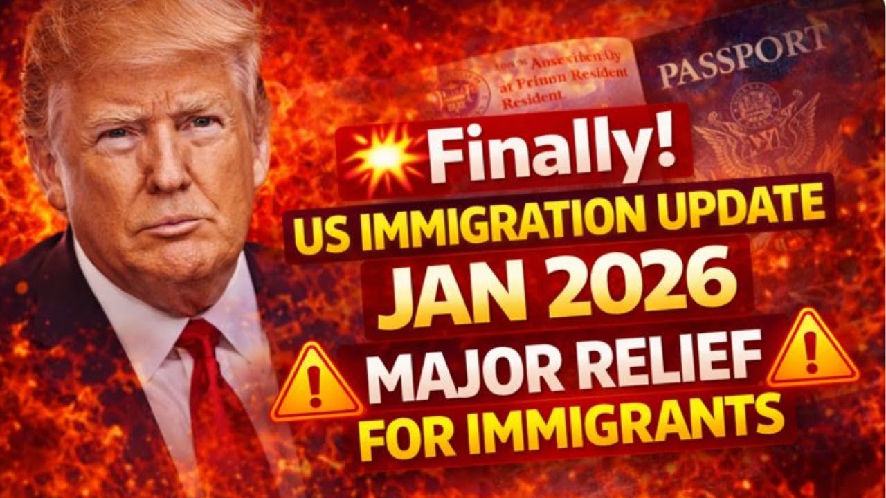 Finally! US Immigration Update JAN 2026 &ndash; Major Relief for Immigrants