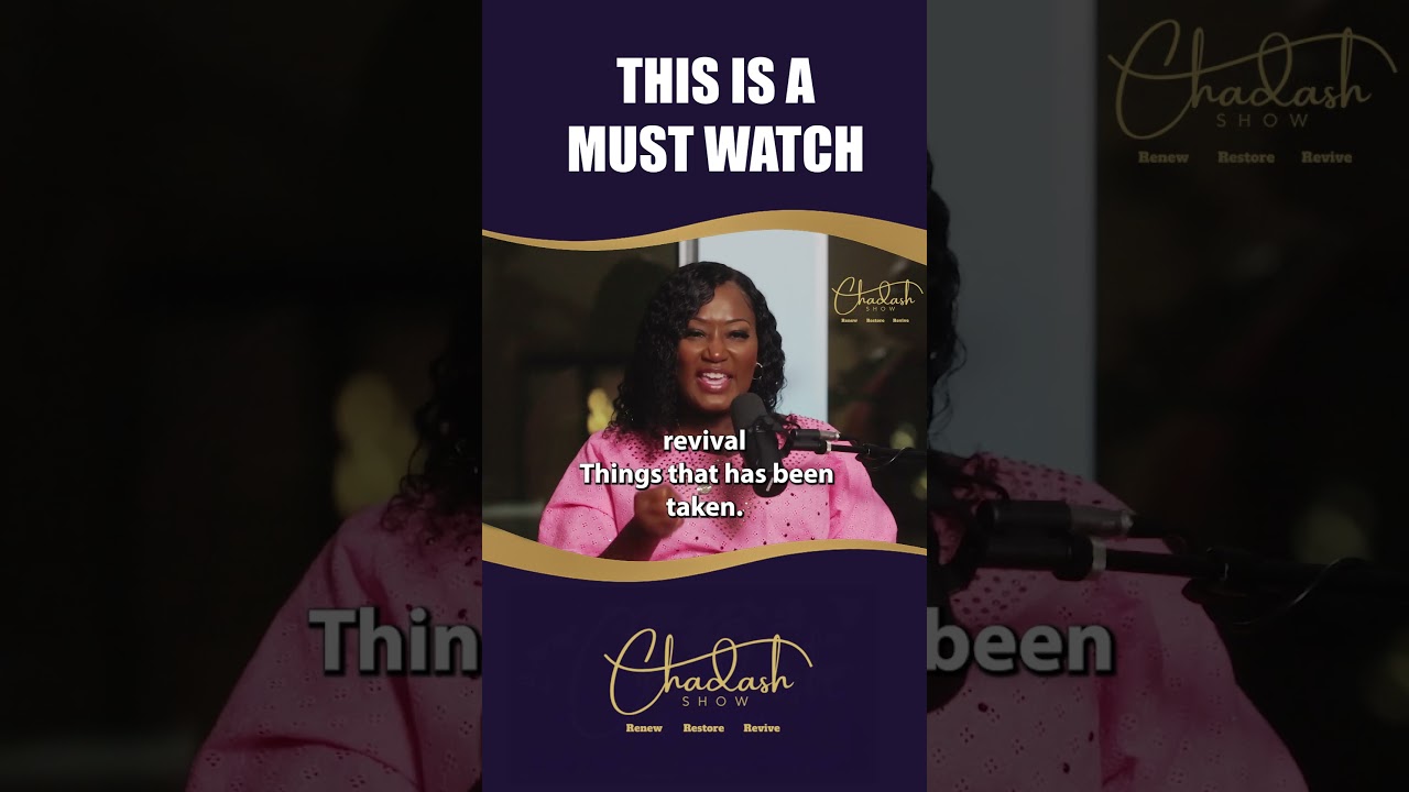 Welcome To The Chadash Show! I Renew Restore Revive I  Premier edition - Episode 1