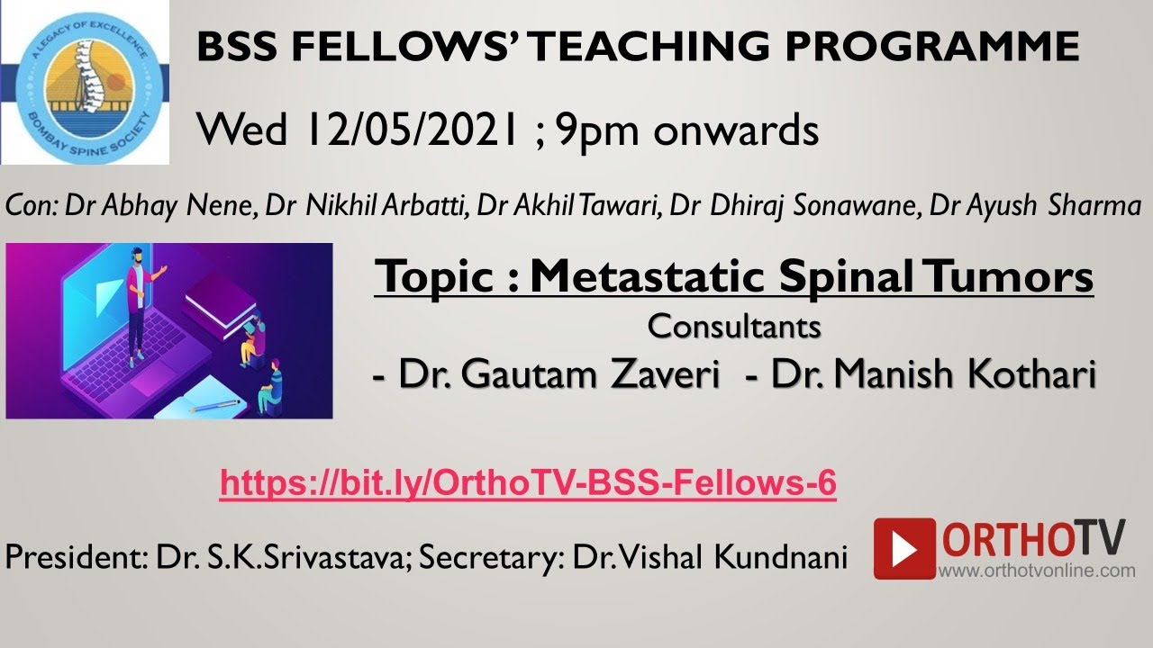 BSS Fellows Teaching Program - Metastatic Spinal Tumours