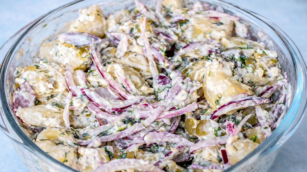 This Is The Best Creamy Potato Salad without eggs.