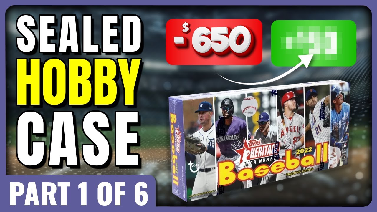 🚨FULL CASE PROFIT CHALLENGE🚨 PART 1 OF 6 - 2022 TOPPS HERITAGE HIGH NUMBER SEALED HOBBY CASE