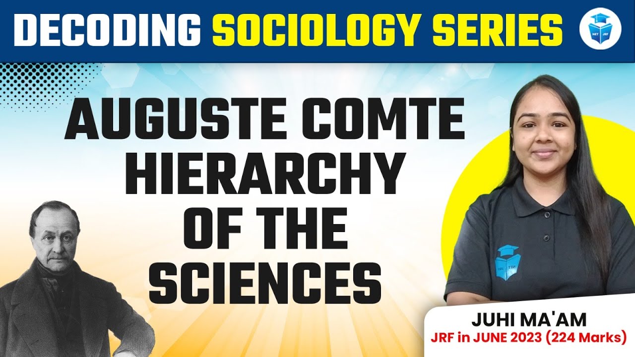 Auguste Comte | Hierarchy o the Science | UGC NET Sociology 2024 Decoding Series by Juhi Mam