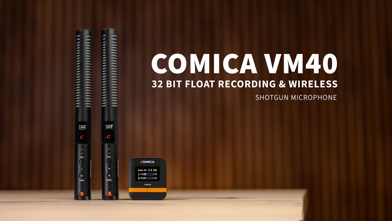 【Introducing】Comica VM40: Super Cardioid Dual-Channel Wireless Shotgun Microphone #comica #audio