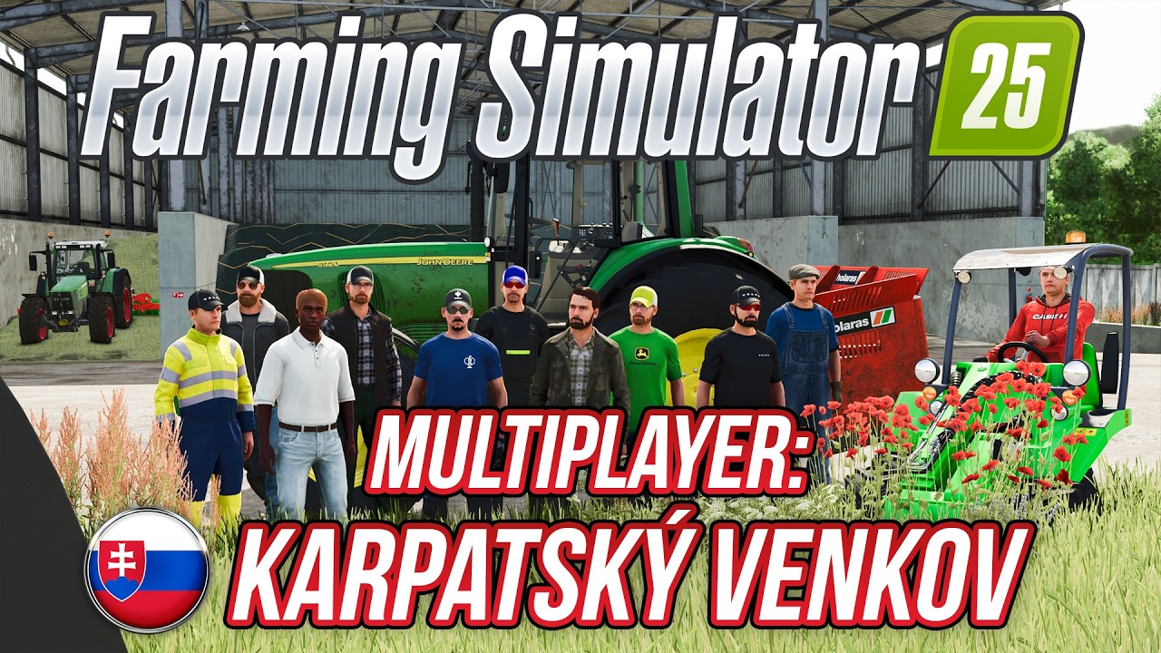 FARMING SIMULATOR 25 KARPATSKÝ VENKOV MULTIPLAYER: MÁME 2 SERVERY! | Stream #2 | 2.3.2026