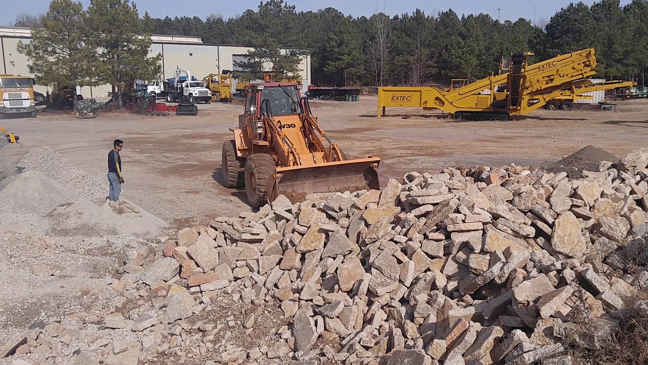 Crushing Concrete with Rebar, Clean Material, Concrete Crushing with the Rebel Crusher