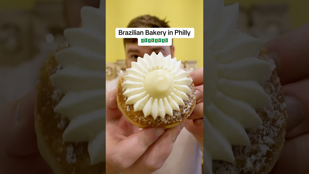 Пончики с цветочной начинкой в ​​этой бразильской пекарне 🇧🇷
