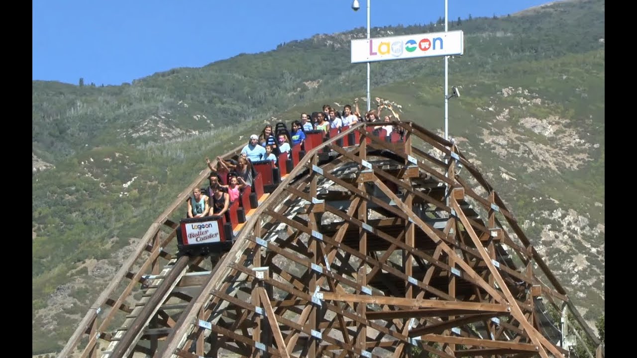 Roller Coaster - Lagoon Amusement Park (HD)