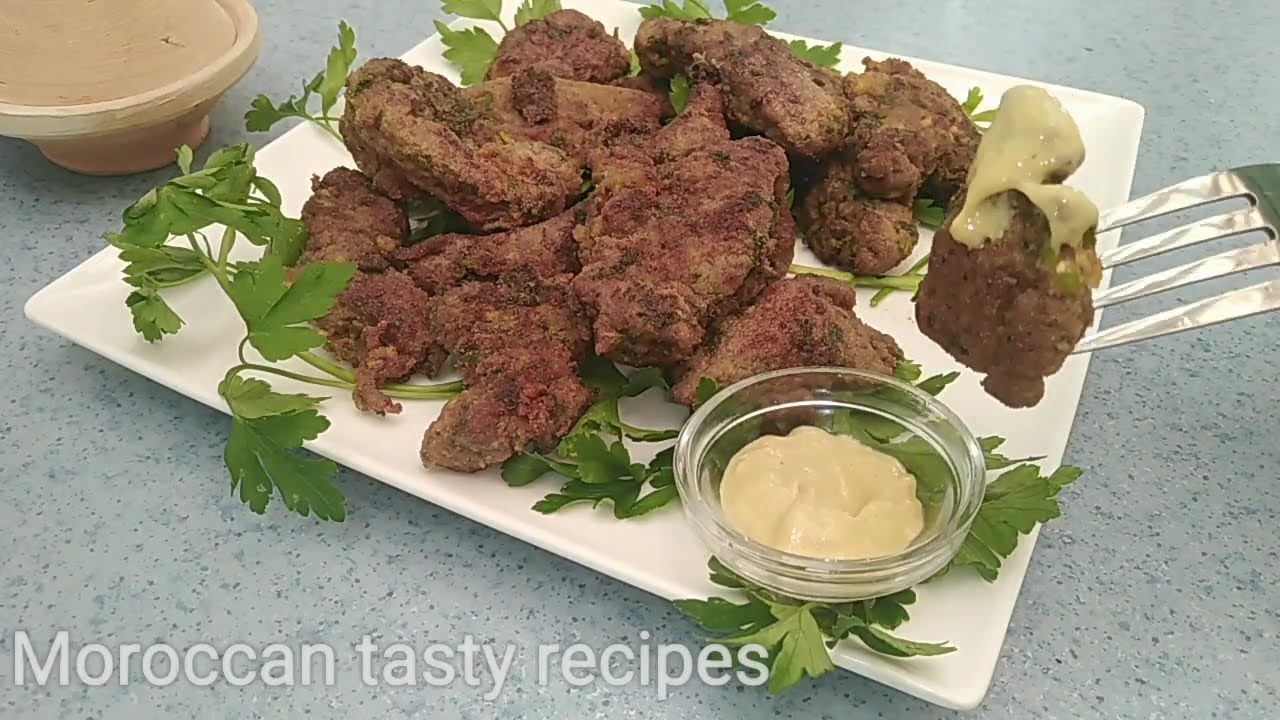 Fried m'chermel liver  | الكبد مشرمل مقلي