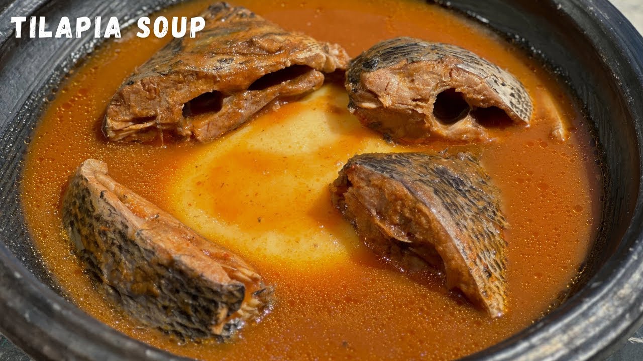 How to Prepare Ghanaian Tilapia Light Soup | Fish Pepper Soup | Light Soup Recipe