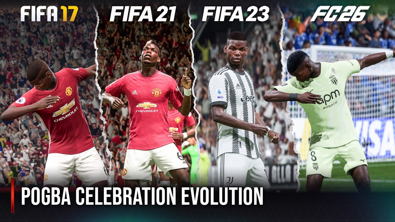 Pogba Celebration Evolution In FIFA | 2017 - 2026 |