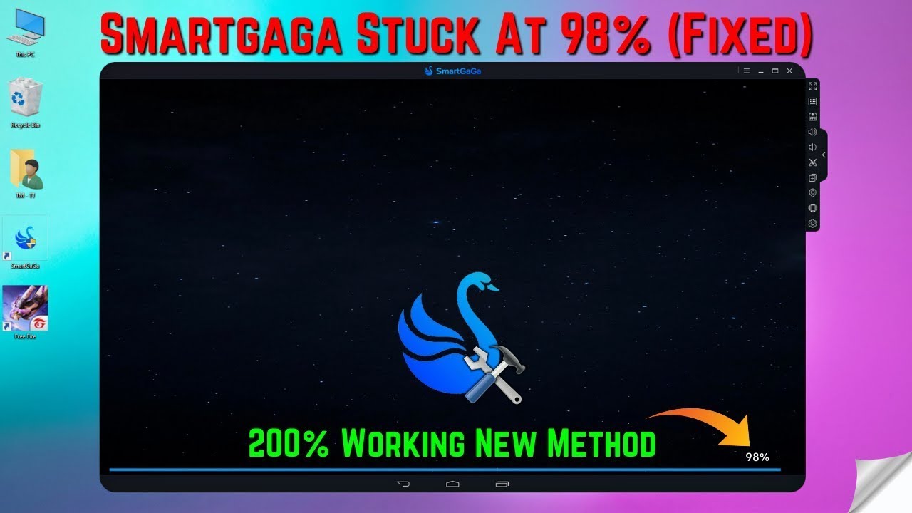 How to Fix  Smartgaga stuck at 98% Eror Solve || Not Opening Smartgaga Stuck At 98 % In Window 7