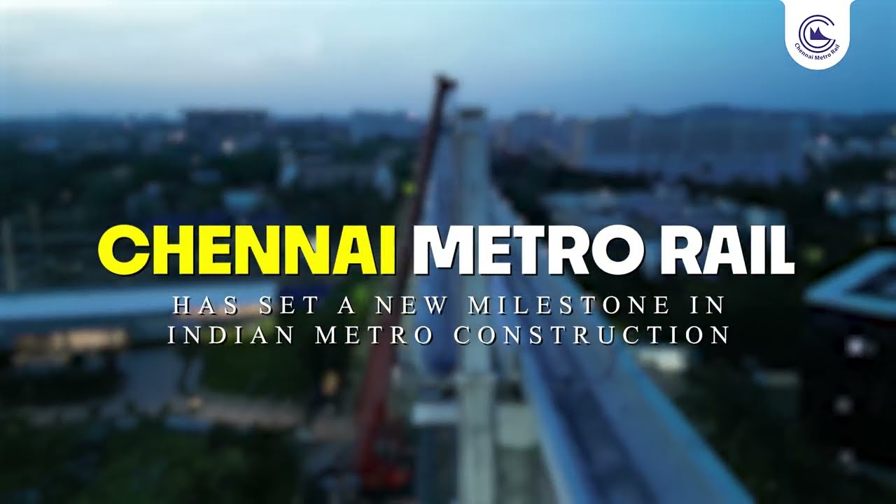 India&rsquo;s First 33.33m U-Girder Erected by #cmrl in Phase 2