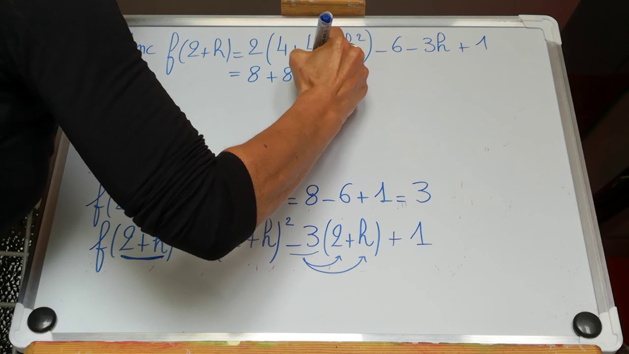 Derivabilité de f en a