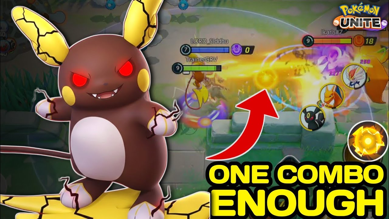 One Electro Ball Combo is enough to One Shot anyone ⚡ Raichu Gameplay | Pokemon Unite - NINZA PLAYS