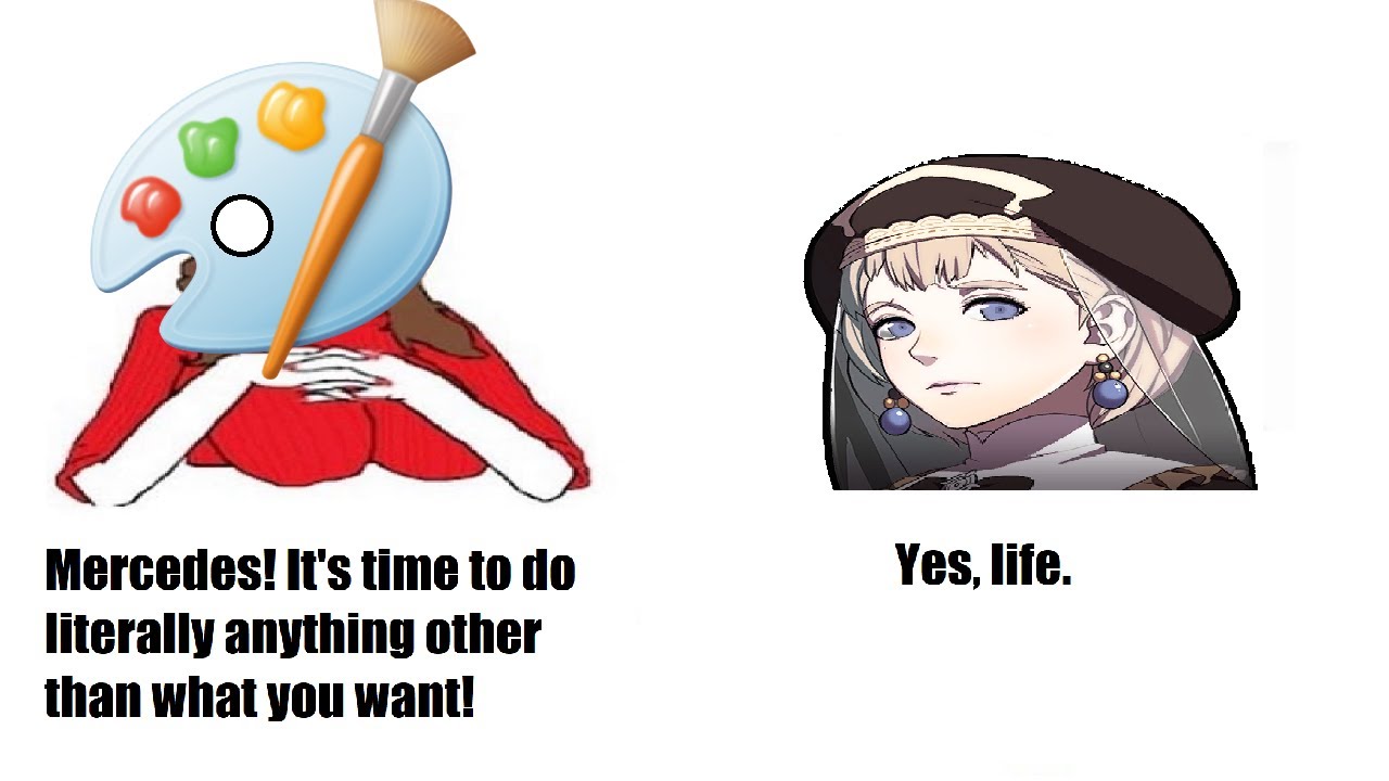 Mercedes: The Angel Of Garreg-Mach, As Told By MS Paint
