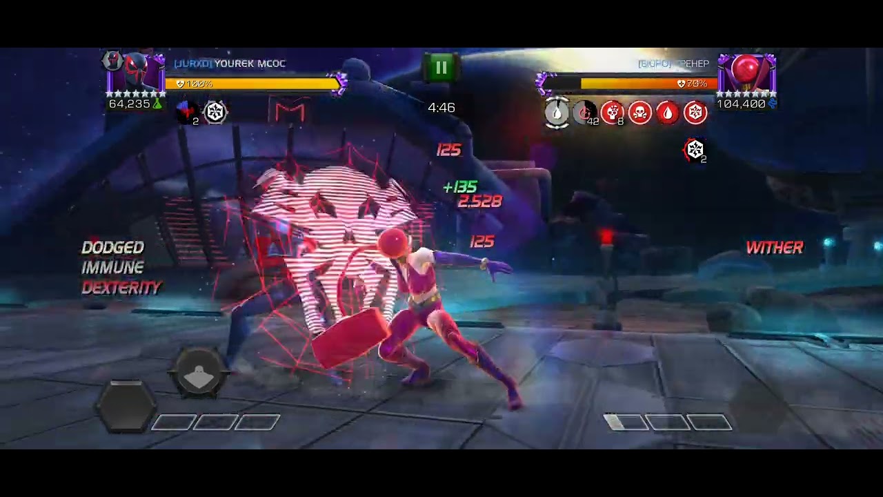 AW node 9 (hazard shifts) 7r4 Ruby Thursday easy with Spider 2099 #mcoc