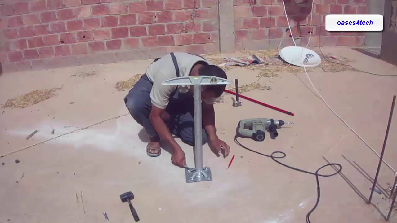 Install Satalite Dish شرح تركيب طبق الستالايت من الالف الى الياااء