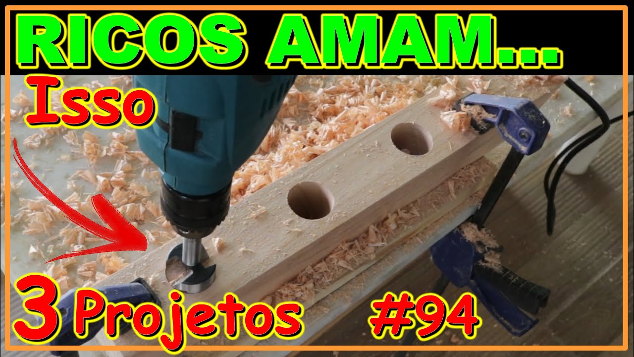 RICOS AMAM ESSES PROJETOS DE MARCENARIA CRIATIVA (VÍDEO #94) #marcenariacriativa #marcenaria