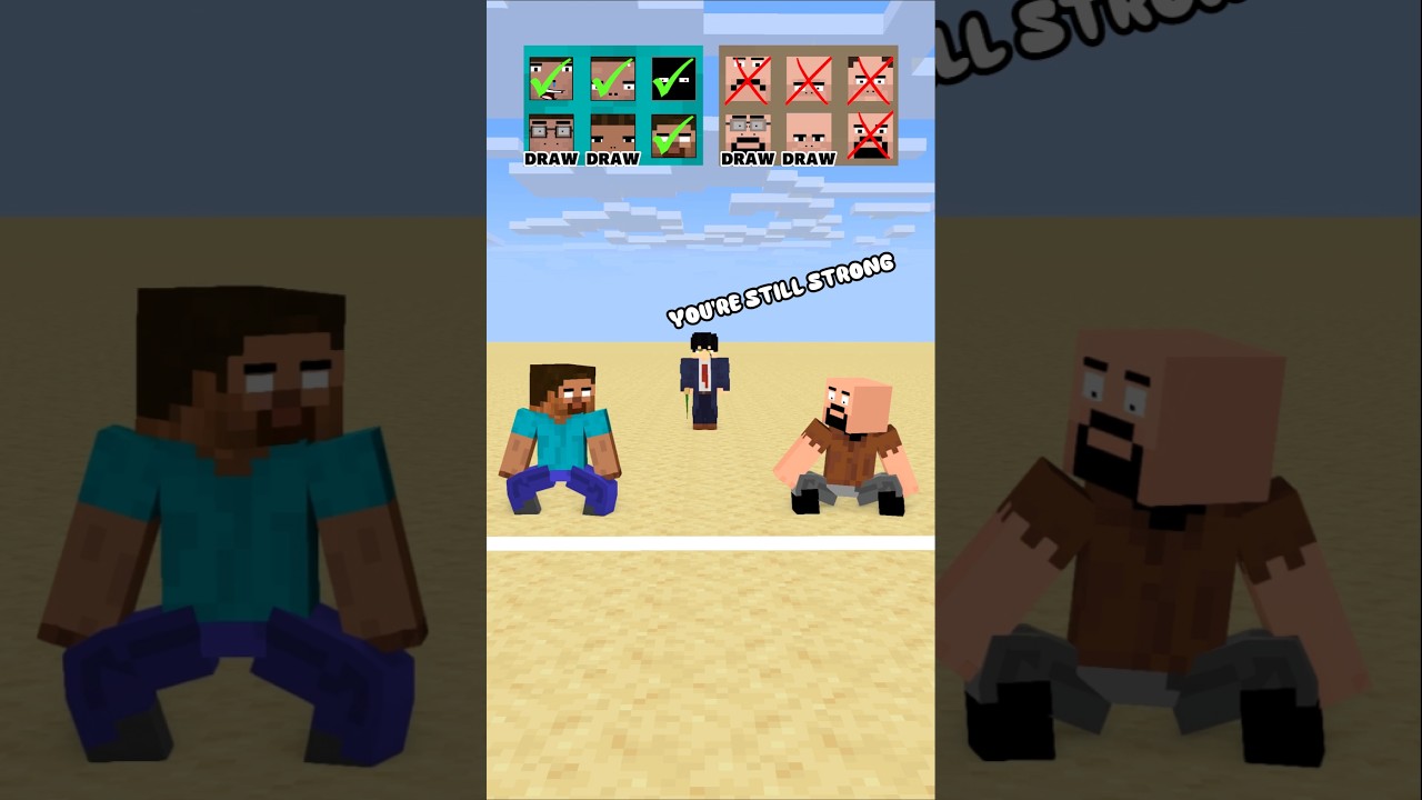 HELP Herobrine Wins The Farthest Anvil Throw Without Power Up #friendship #shorts #trending #anime