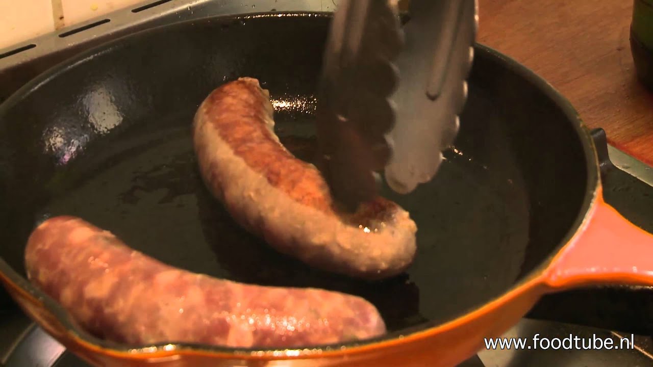Braadworst bakken, hoe doe je dat?