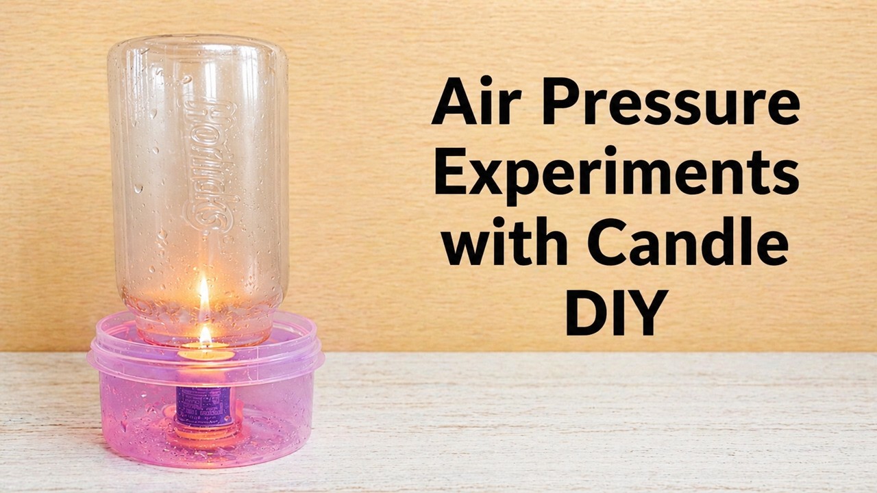 air pressure experiments with PLASTIC BOTTLE & Candle | science project