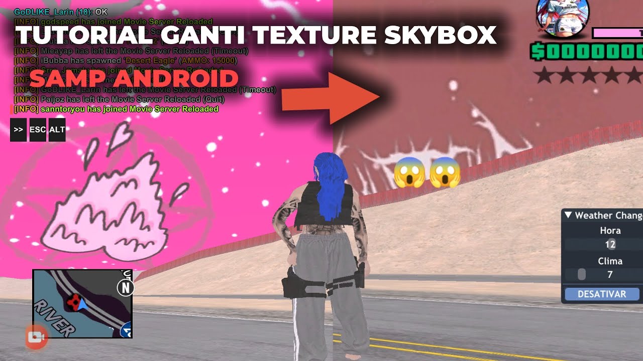 TUTORIAL GANTI TEXTURE AML SKYBOX AUTO REPE BERAT SANGAT!!😱😱 - SAMP ANDROID