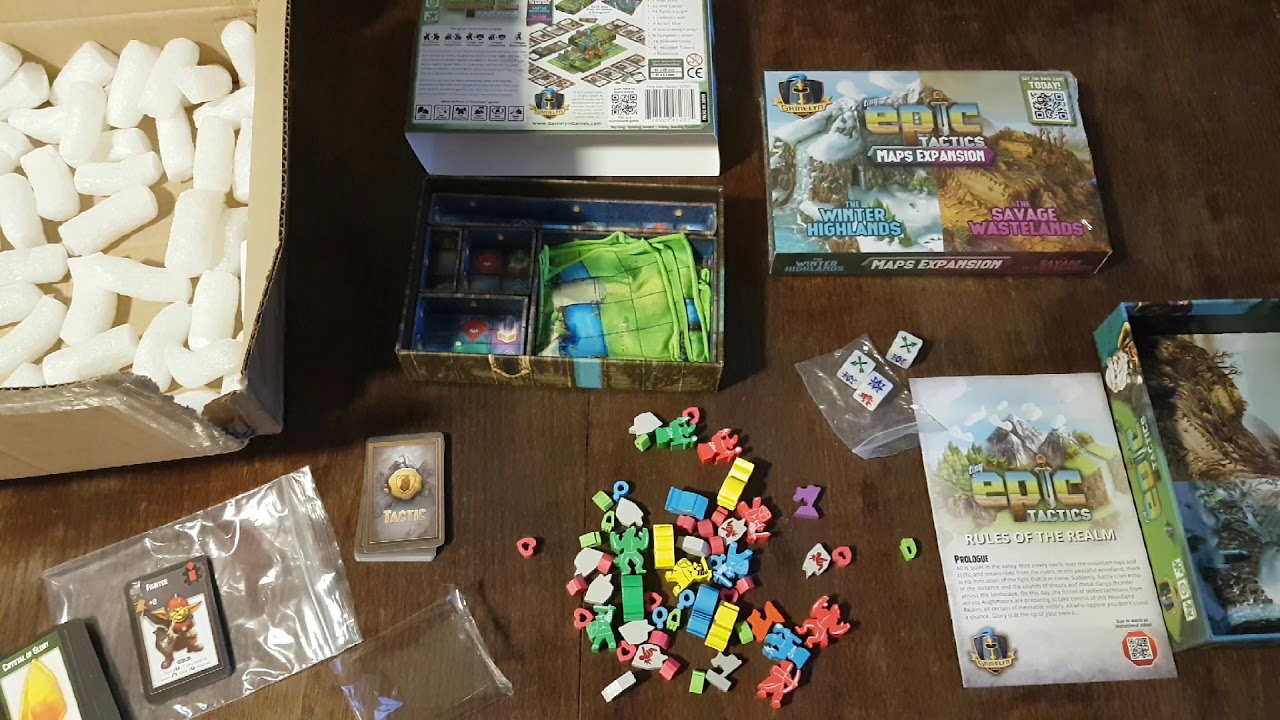 Unboxing Tiny Epic Tactics Deluxe Edition + Expansions