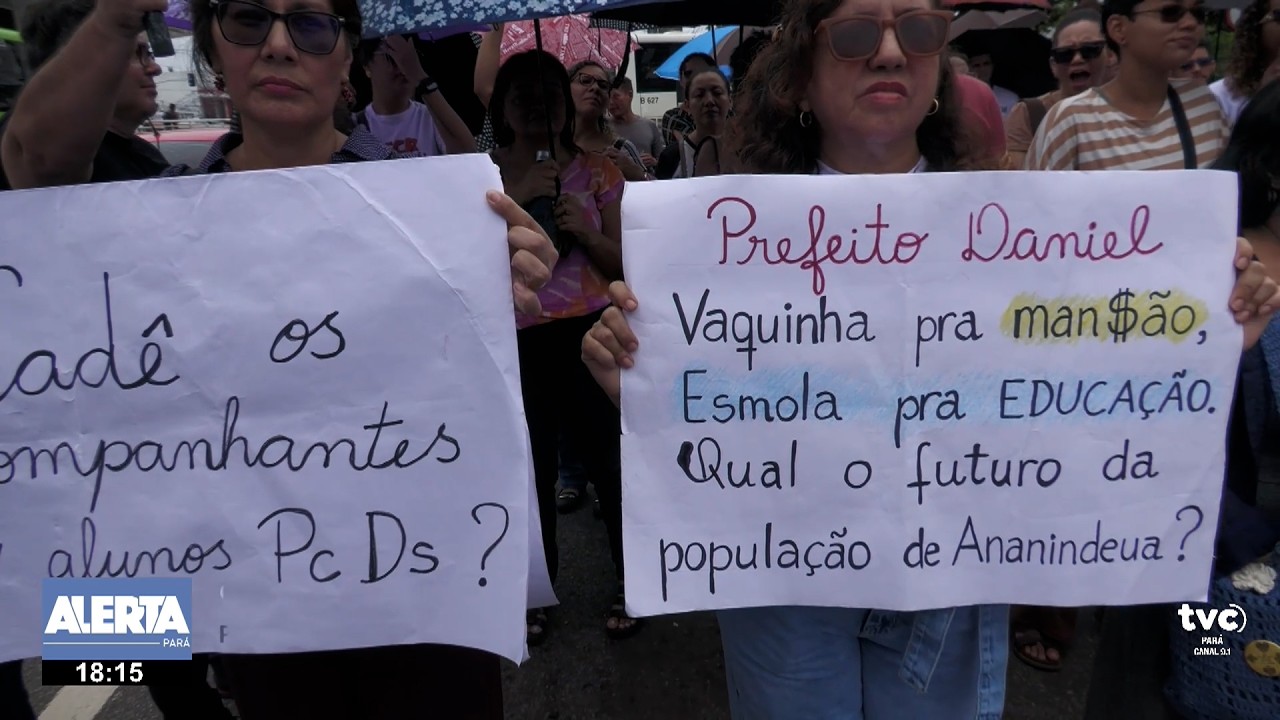 GREVE DA EDUCAÇÃO SEGUE COM PROTESTO EM ANANINDEUA