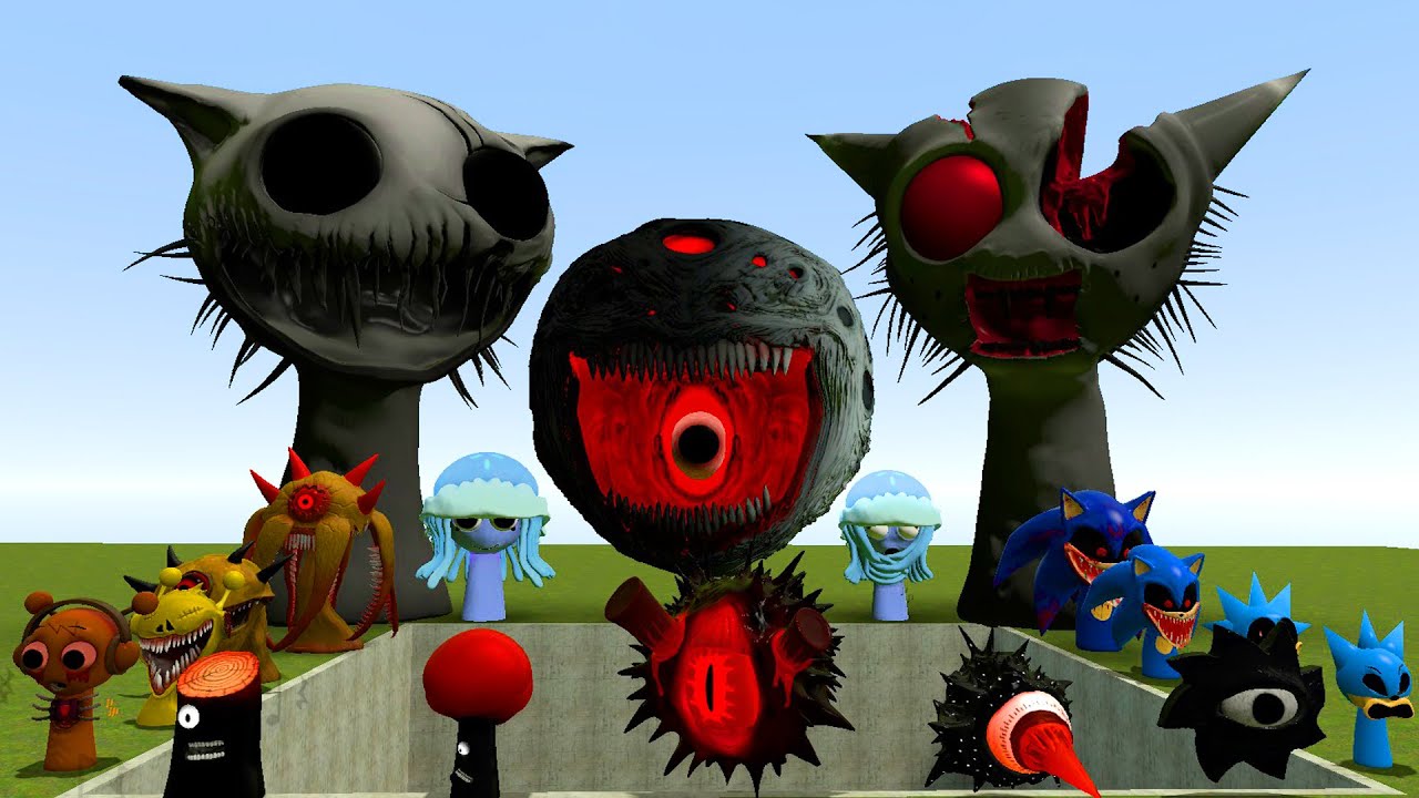 BIG HOLE LAVA ORIGINAL SPRUNKI vs SPRUNKI OC vs COOL AS ICE INCREDIBOX SPARTAN KICKING Gmod!