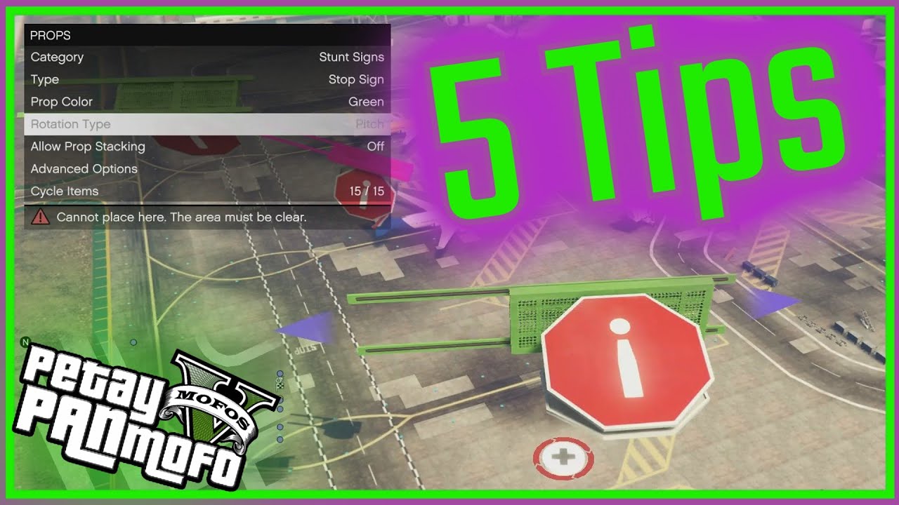 GTA Online Creator Tutorial - Rotate Sign, Quick Test, Non Respawn Checkpoints (5 Tips n Tricks)