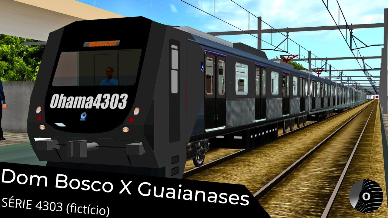 OpenBVE - DOM BOSCO x GUAIANASES com o PRIMEIRO TREM DO CANAL! Linha 11 Coral