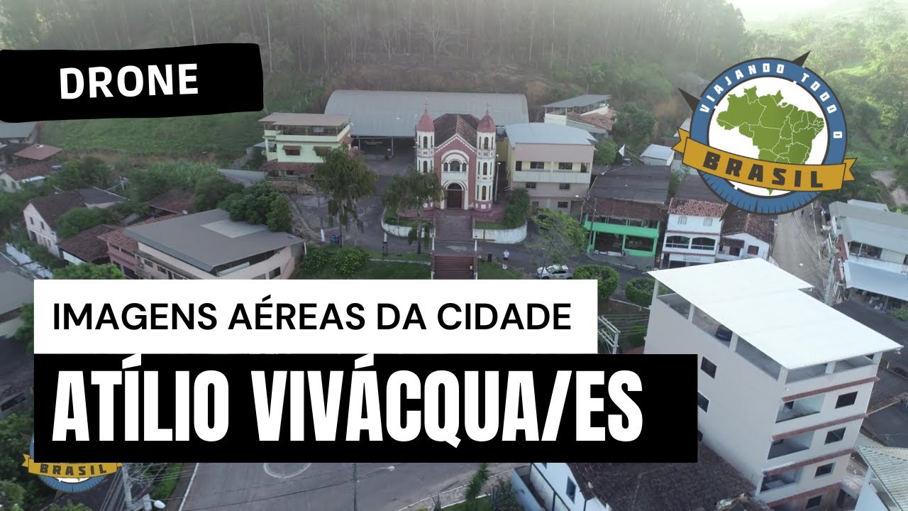 Atílio Vivácqua/ES - Drone - Viajando Todo o Brasil